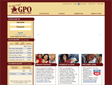 Tablet Screenshot of gpofcu.com